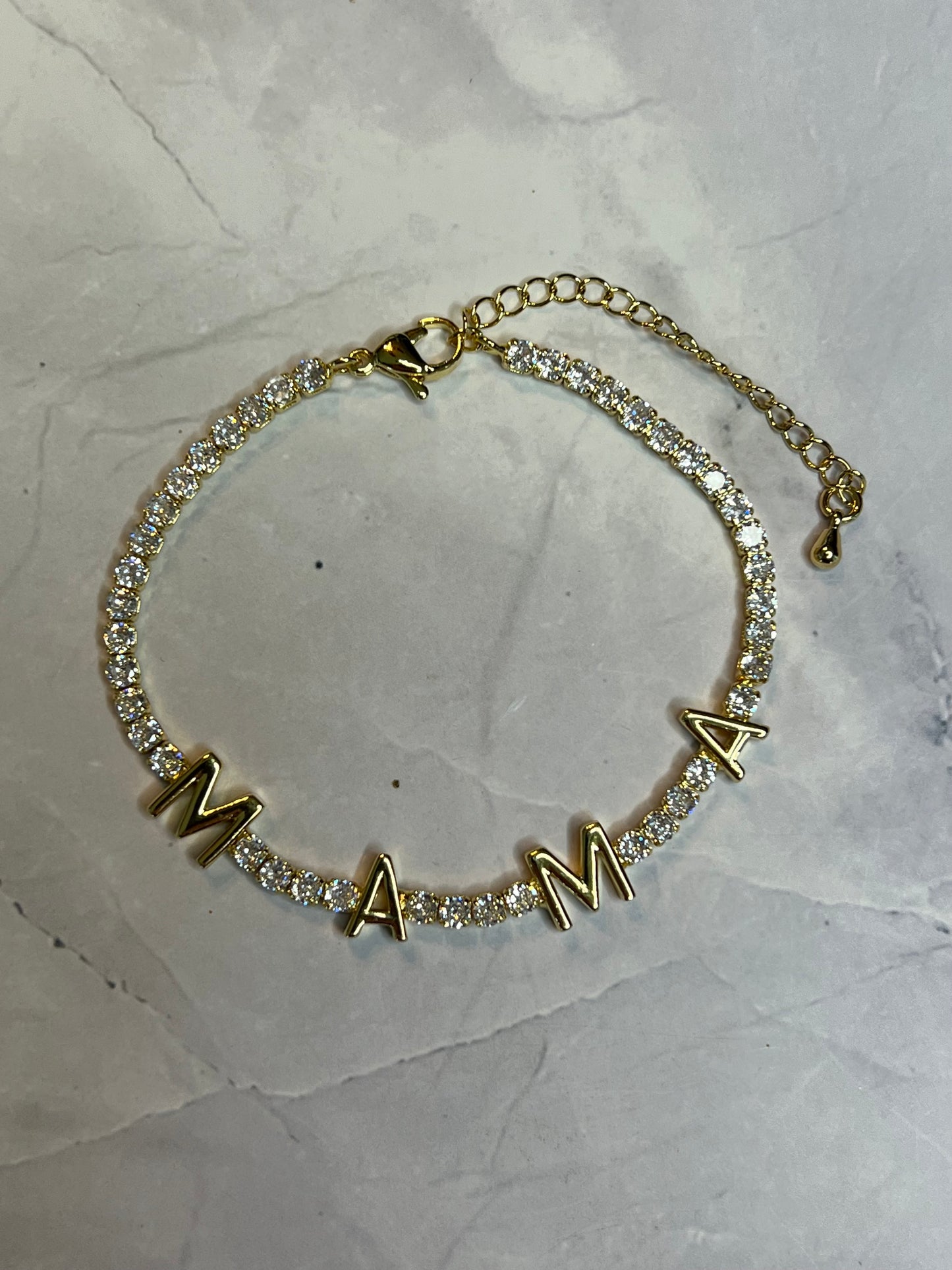 Mama Rhinestone Bracelet