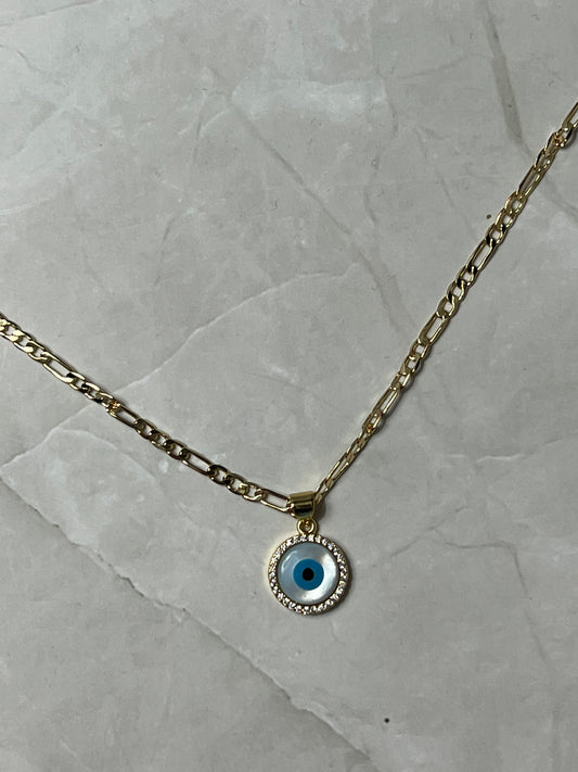 Round Evil Eye Necklace