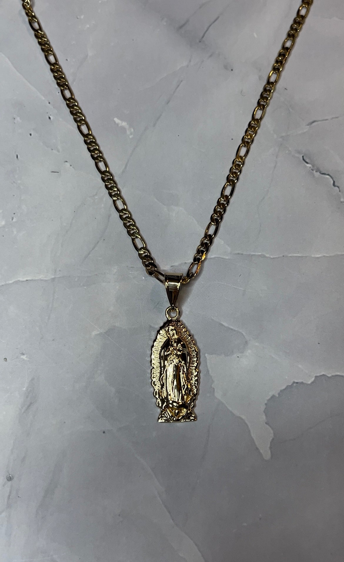 Large Virgen Necklace