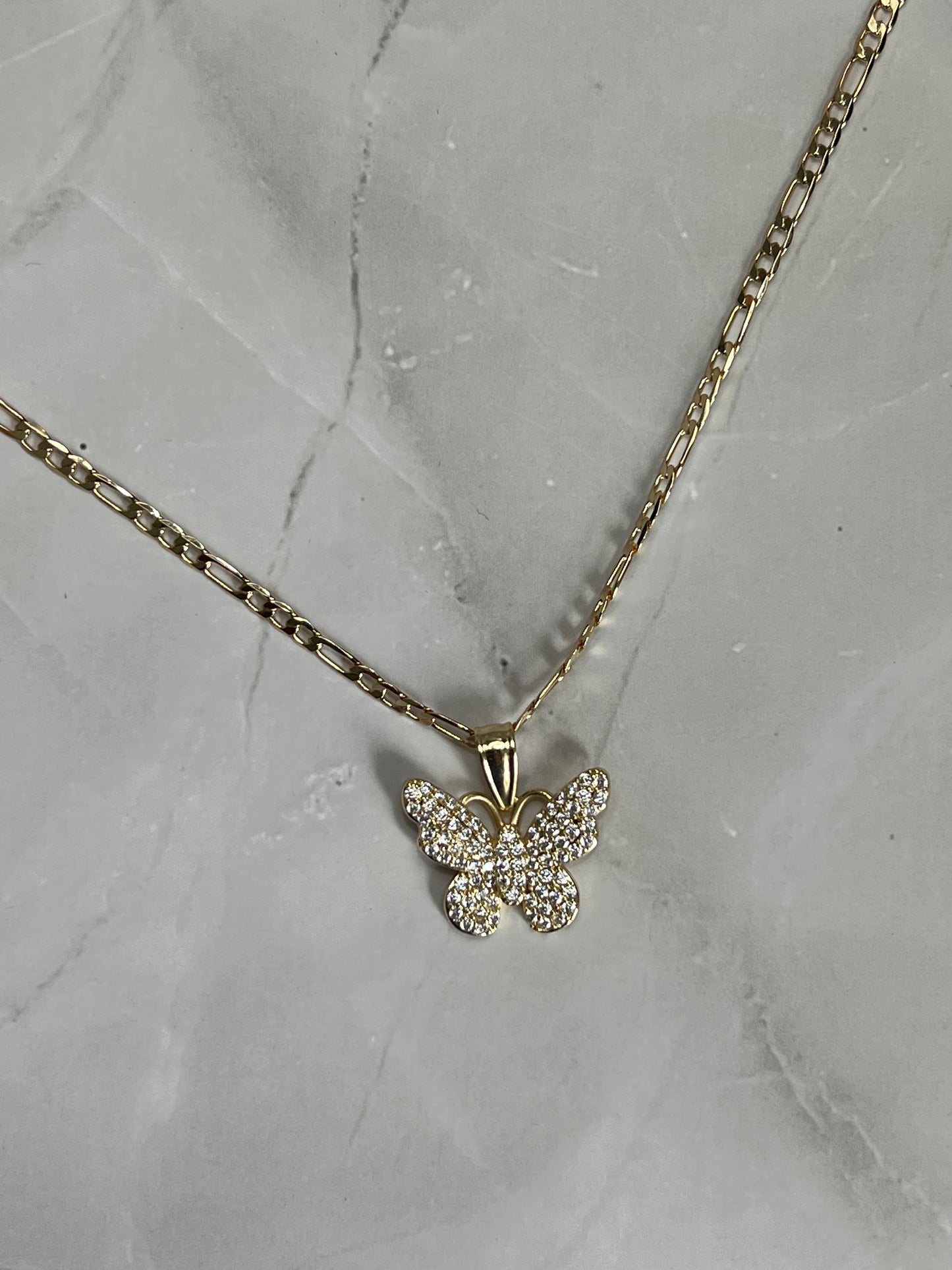 Diamond Butterfly Necklace