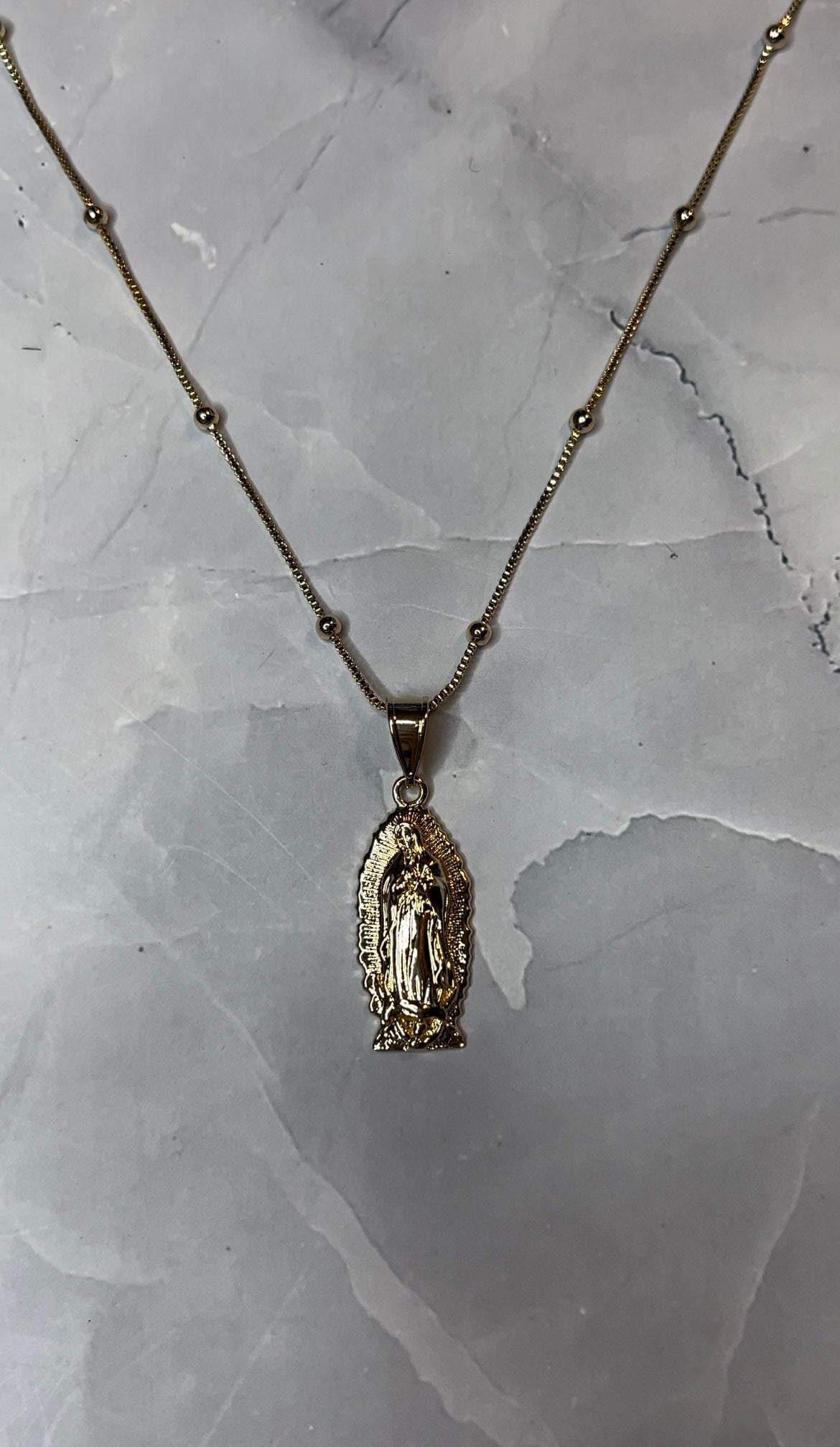 Large Virgen Necklace