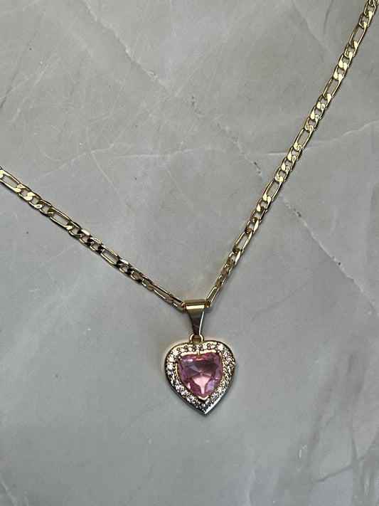 Pink Heart Necklace