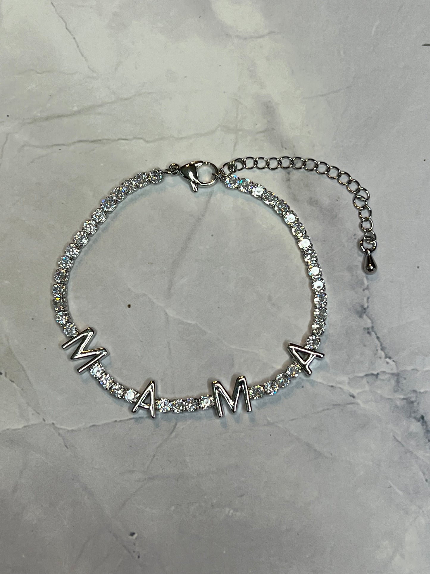 Mama Rhinestone Bracelet