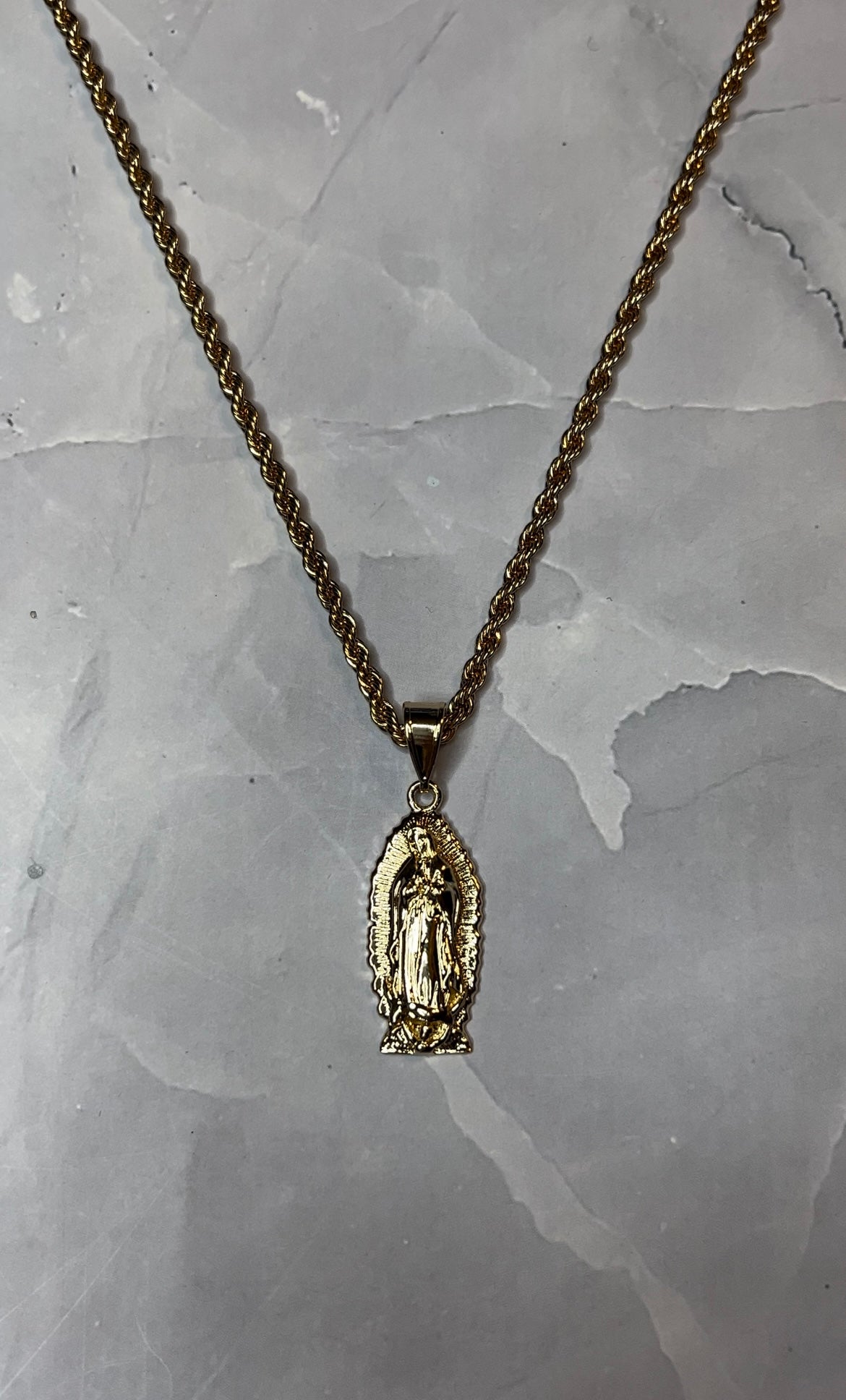 Large Virgen Necklace