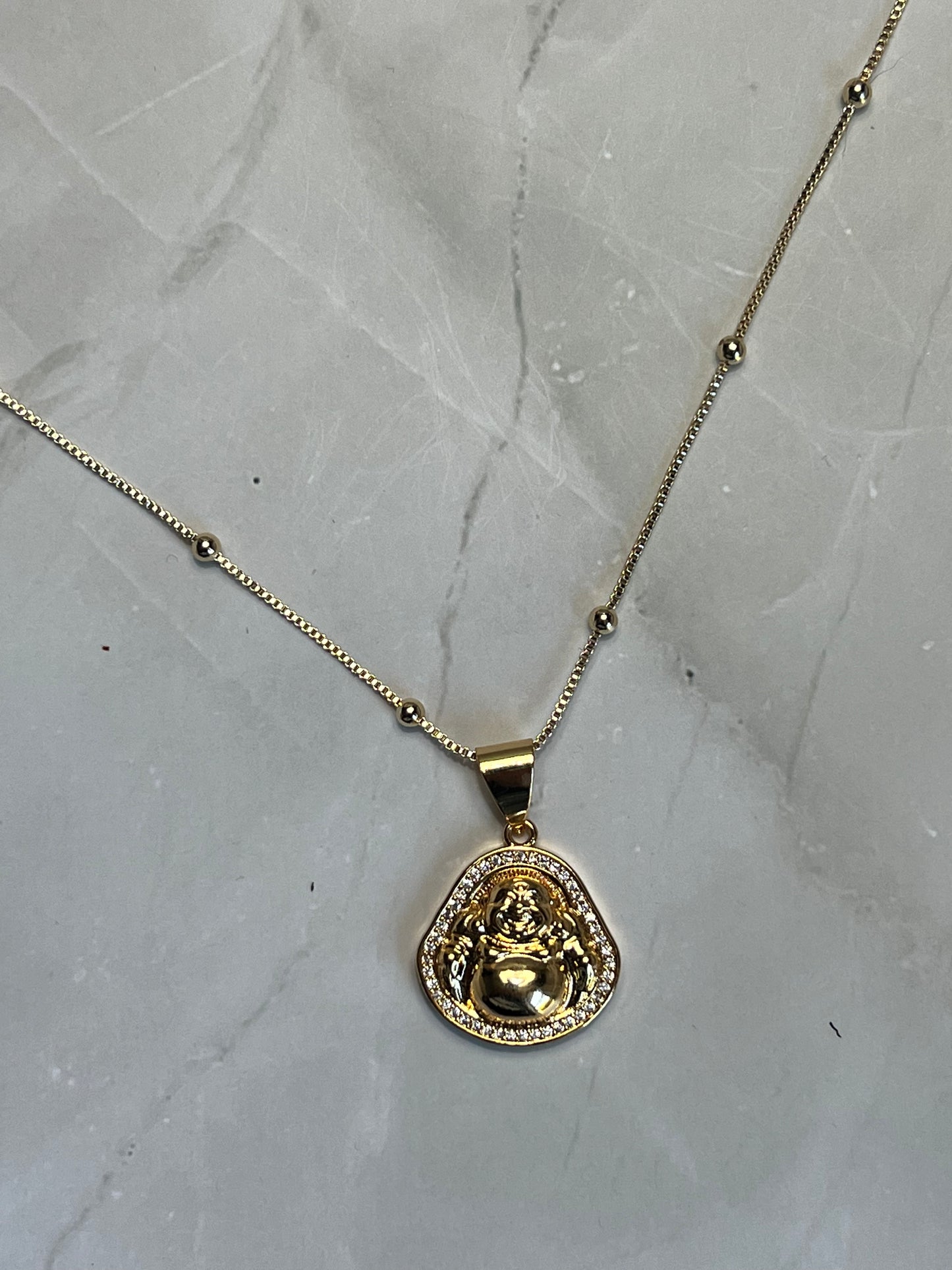 Golden Buddha Necklace