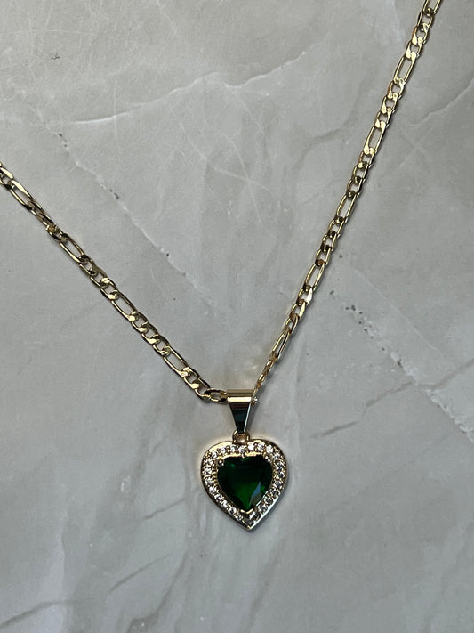 Emerald Heart Necklace