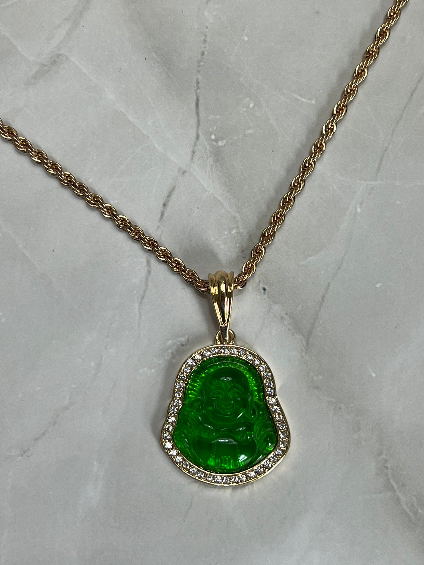 Bright Buddha Necklace