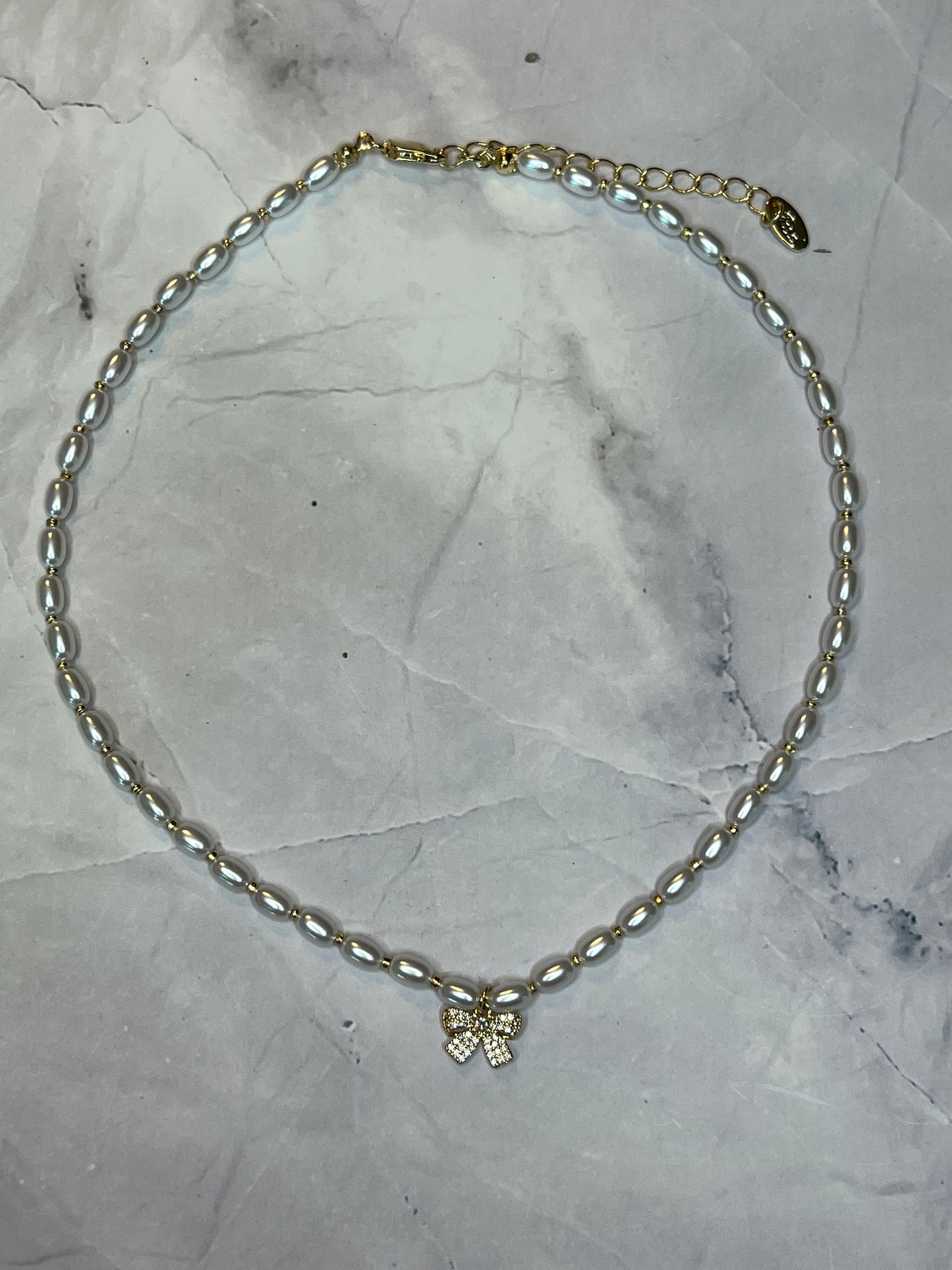 Dainty Pearl Choker Necklace