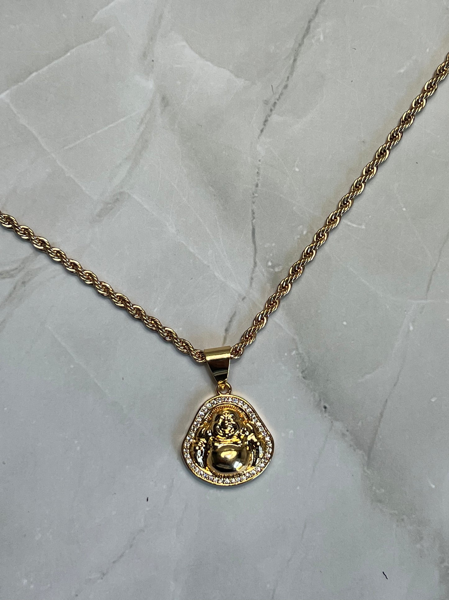 Golden Buddha Necklace