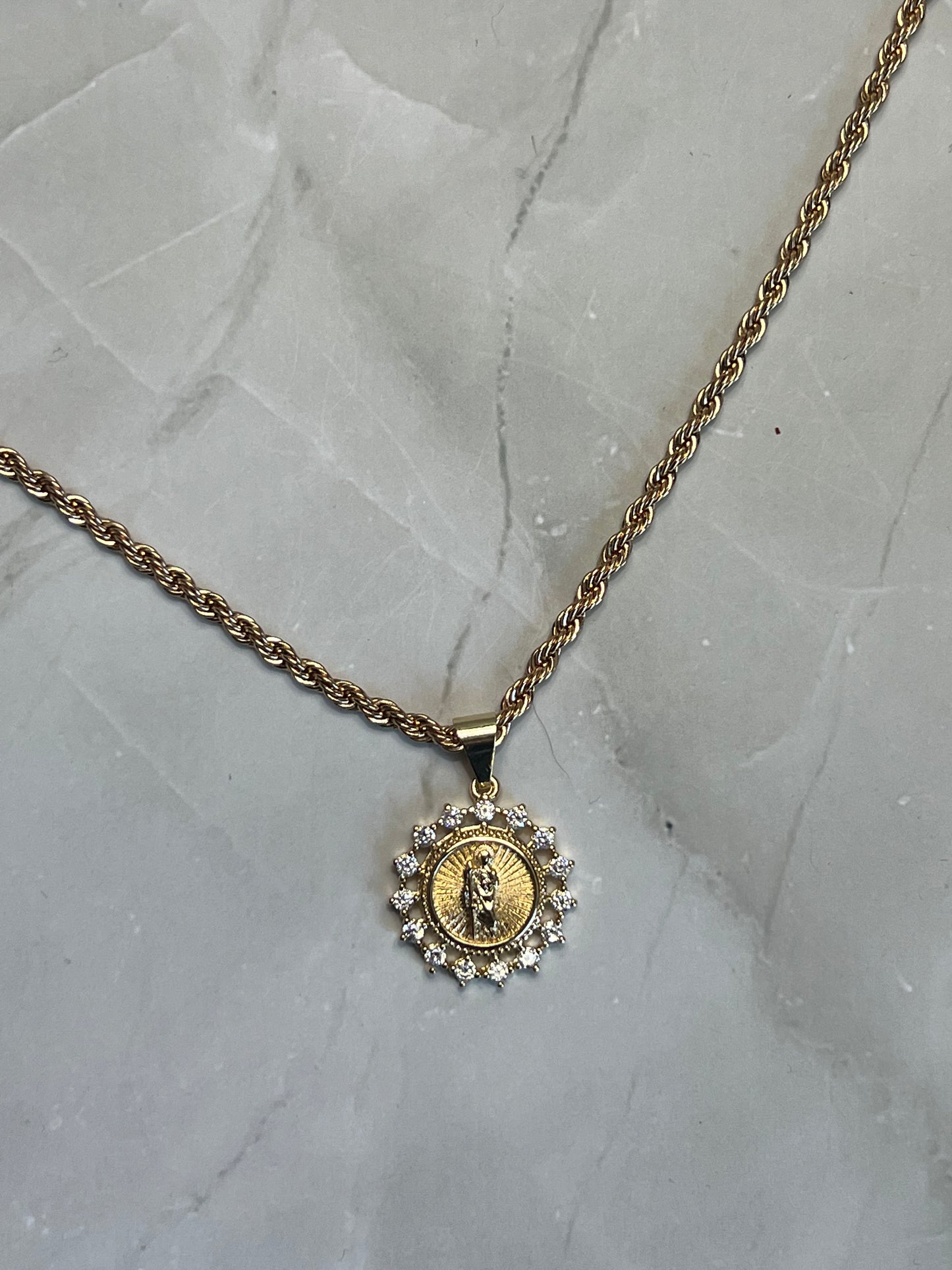 San Judas Circle Necklace