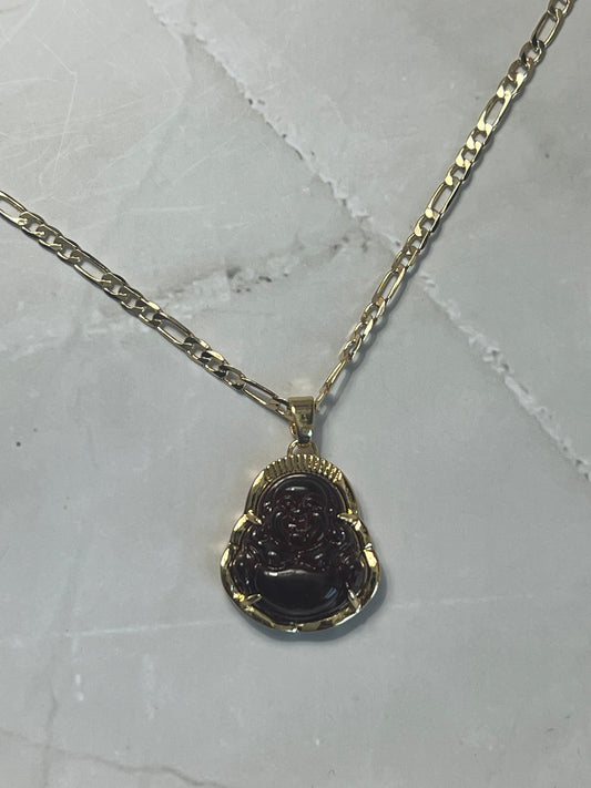 Buddha Burgundy Necklace