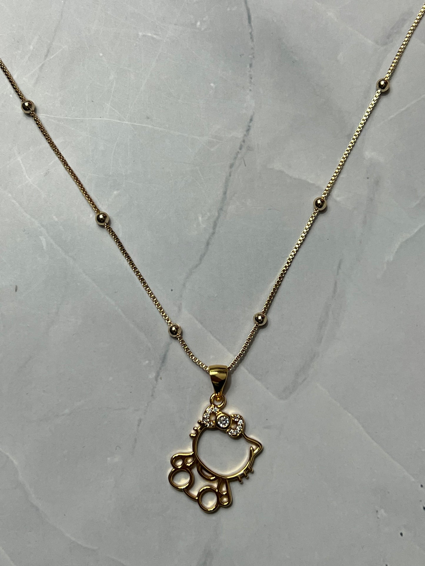 Golden Kitty Necklace