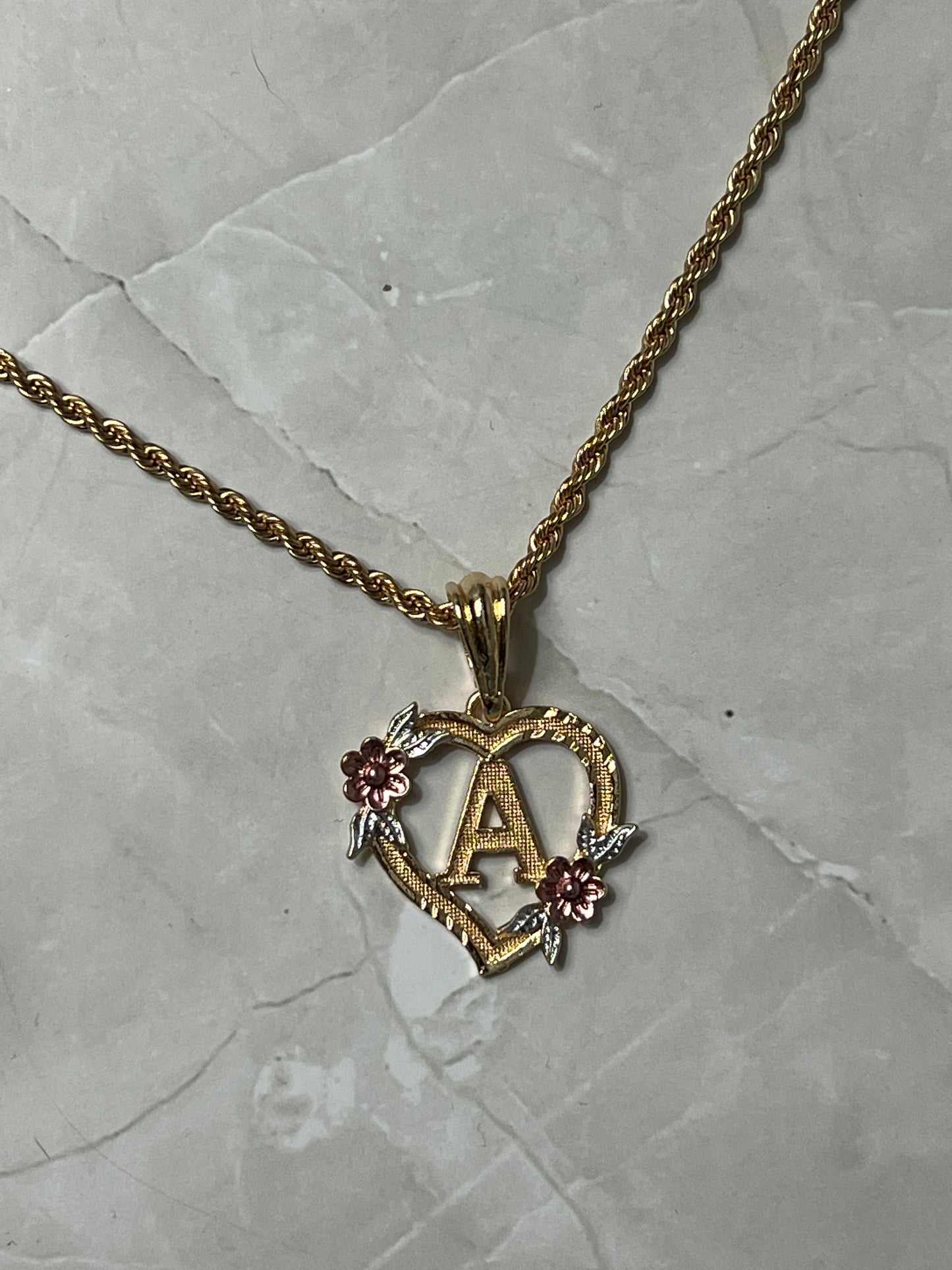 Initial Heart Necklace